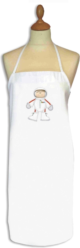 Ποδιά με κέντημα αστροναύτη ( apron002)