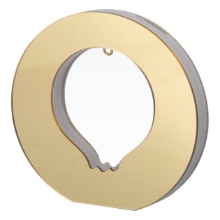 Ακρυλική Βάση Ρόδι με Χρυσό Πλεξιγκλάς Ε84