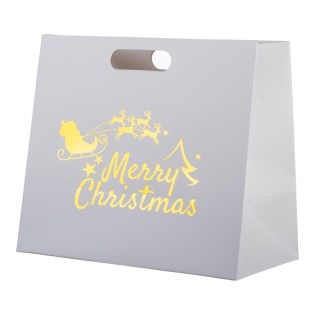 Τσάντα Λευκή Merry Christmas ΡΤ265-1 16*18*10