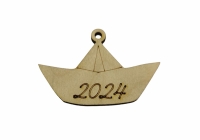 Ξύλινο Διακοσμητικό Βαρκούλα 2027 (60064)