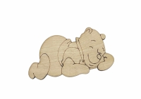 Ξύλινο Διακοσμητικό αρκουδάκι winnie (6007795)