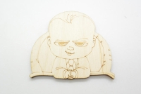 Ξύλινο Διακοσμητικό baby boss (5123885)