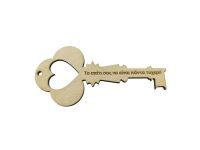 Ξύλινo Διακοσμητικό κλειδί με ευχή το σπίτι σας να είναι πάντα τυχερό (5160093)