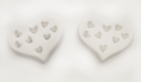 ΓΥΨΙΝΗ ΚΑΡΔΙΑ ΜΕ ΚΑΡΔΟΥΛΕΣ 6cm x 5cm 0532003