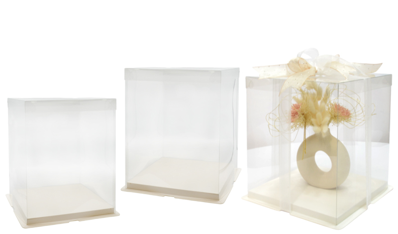 ΚΟΥΤΙ TΕΤΡΑΓΩΝΟ ΑΣΠΡΟ ΜΕ ΖΕΛΑΤΙΝΑ 30cm x 30cm x 34cm 0402326