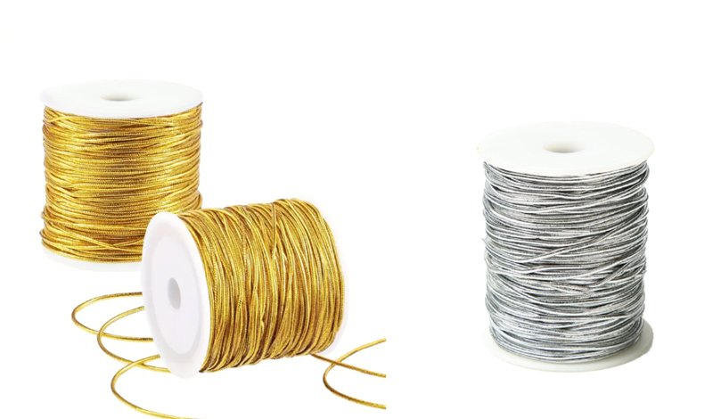 ΚΟΡΔΟΝΙ ΕΛΑΣΤΙΚΟ ΧΡΥΣΟ/ΑΣΗΜΙ 1mm x 100m 0501146