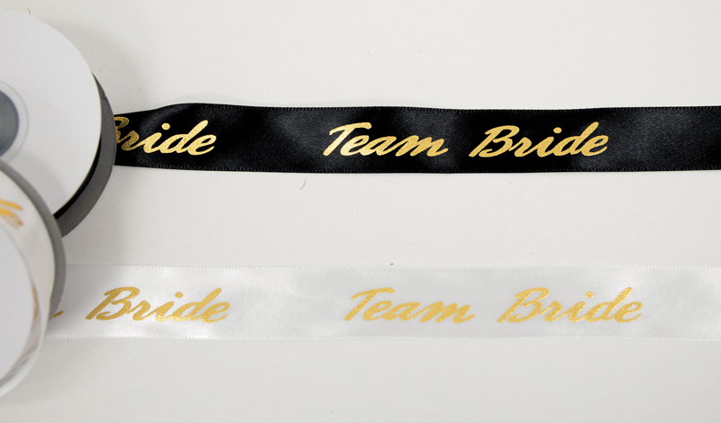 ΚΟΡΔΕΛΑ ΣΑΤΕΝ ΧΡΥΣΟΤΥΠΙΑ TEAM BRIDE 2.5cm x 25Y 0501295