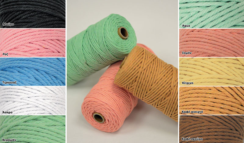 ΚΟΡΔΟΝΙ ΒΑΜΒΑΚΕΡΟ ΣΤΡΙΦΤΟ ΜΑΚΡΑΜΕ 3mm x 100m 0501328