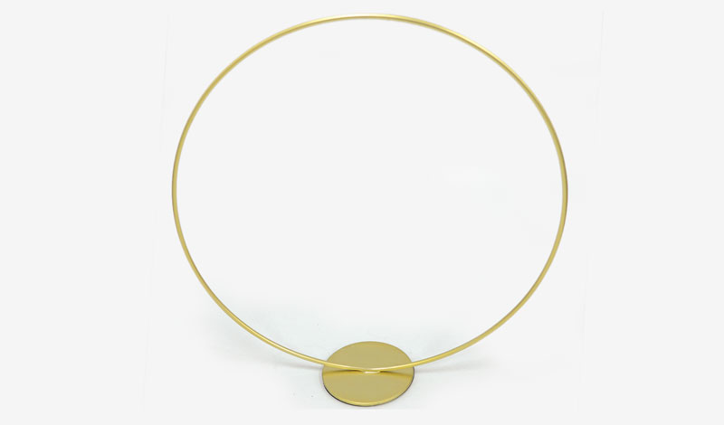 ΜΕΤΑΛΛΙΚΟΣ ΚΥΚΛΟΣ ΜΕ ΒΑΣΗ 30cm BB383-126001 0506189