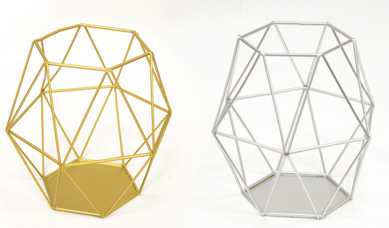 ΜΕΤΑΛΛΙΚΟ ΔΙΑΚΟΣΜΗΤΙΚΟ ΠΟΛΥΓΩΝΟ ΜΕΓΑΛΟ 18cm BB96-121101 0506196