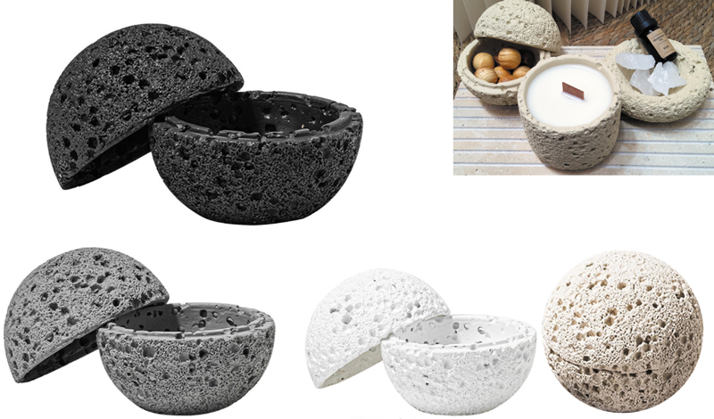 ΒΑΖΟ ΑΠΟ ΠΟΡΟΛΙΘΟ ΜΠΑΛΑ ΚΑΠΑΚΙ 10cm 0515353