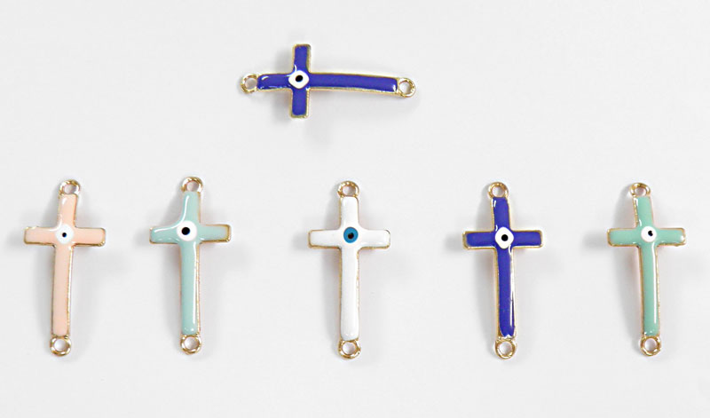 ΣΤΑΥΡΟΣ ΣΜΑΛΤΟ ΜΑΤΑΚΙ 2ΤΡΥΠΕΣ ΧΡΥΣΟΣ 16mm x 36mm 05177820