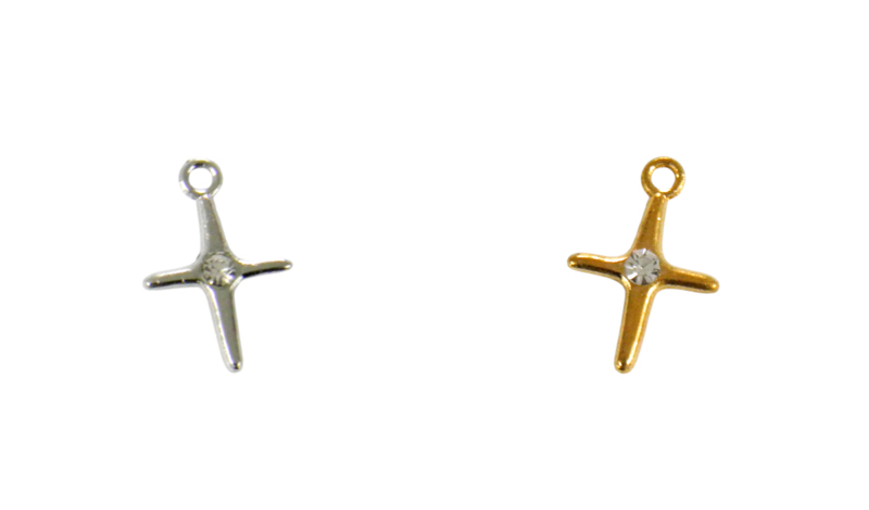 ΜΕΤΑΛΛΙΚΟΣ ΣΤΑΥΡΟΣ ΠΕΤΡΑ 1.1cm x 1.6cm 0517987