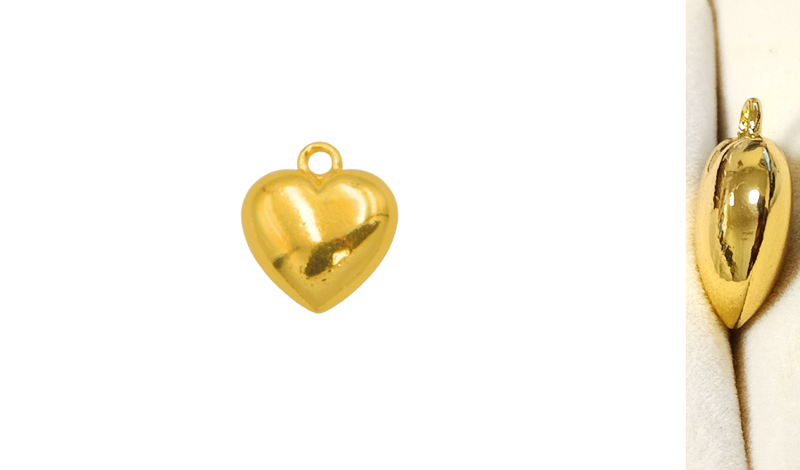 ΜΕΤΑΛΛΙΚΗ ΚΡΕΜΑΣΤΗ ΠΟΜΠΕ ΚΑΡΔΙΑ 1.7cm x 1.9cm 0517990