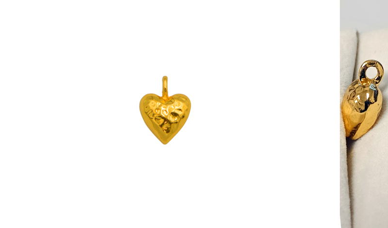 ΜΕΤΑΛΛΙΚΗ ΣΦΥΡΗΛΑΤΗ ΚΑΡΔΙΑ ΠΟΜΠΕ 1.2cm x 1.6cm 0517992