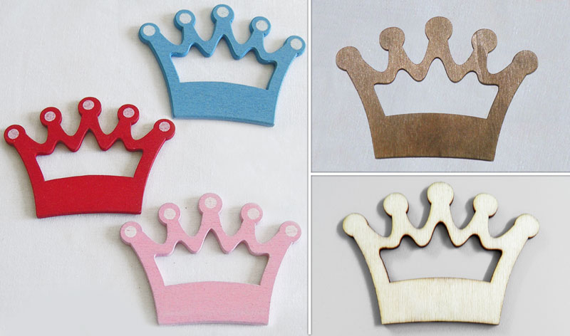 ΞΥΛΙΝΗ ΚΟΡΩΝΑ 7cm x 5cm 0519020