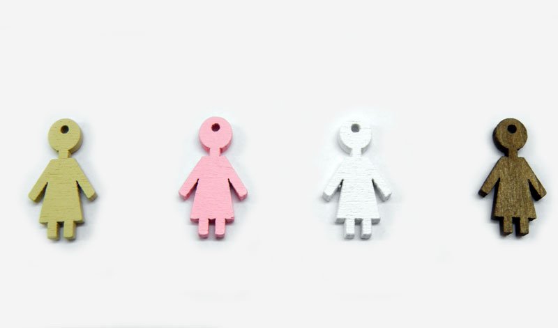 ΞΥΛΙΝΟ ΚΟΡΙΤΣΙ 2.3cm x 1.3cm 0519205