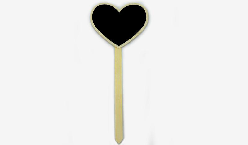 Ταμπελάκι Στικ μαυροπίνακας καρδιά (0519660)