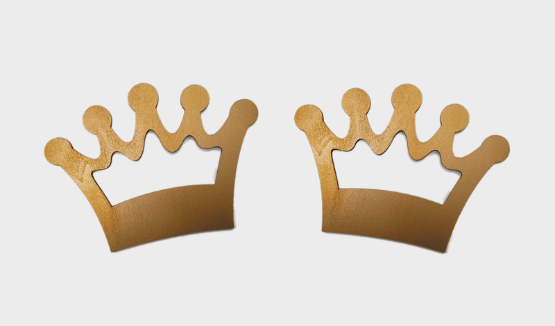 ΞΥΛΙΝΗ ΧΡΥΣΗ ΚΟΡΩΝΑ 7cm x 5cm 0519697