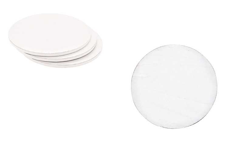 ΞΥΛΙΝΟ ΣΤΡΟΓΓΥΛΟ ΑΣΠΡΟ 8cm 0519730