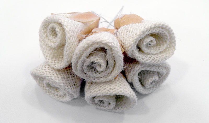 ΛΟΥΛΟΥΔΙ ΛΙΝΑΤΣΑ ΛΕΥΚΑΜΕΝΟ 4cm 6τεμ/ματσο 0527177