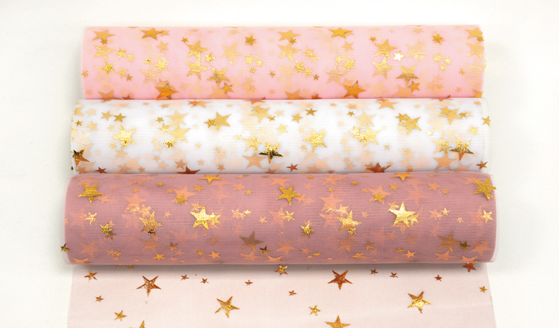 ΡΟΛΟ ΤΟΥΛΙ ΜΕ ΧΡΥΣΑ ΑΣΤΕΡΙΑ 29cm x 10Υ 0527276