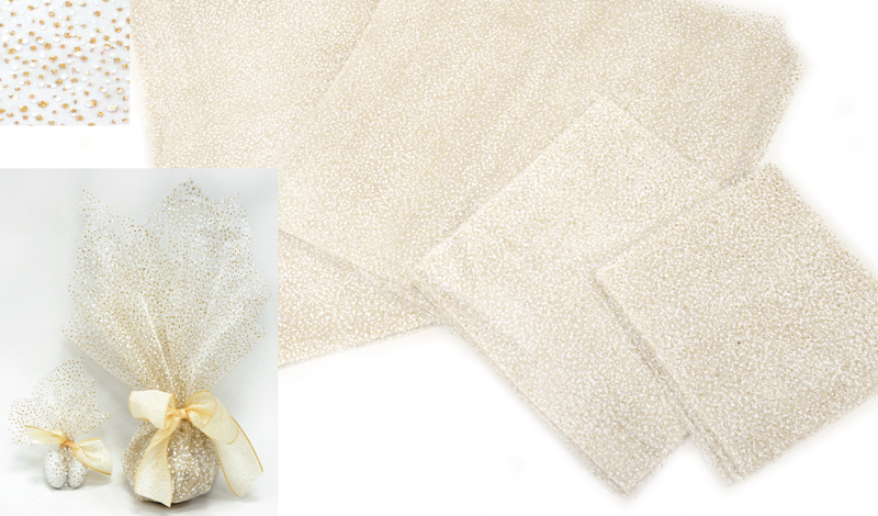 ΥΦΑΣΜΑ ΜΕ ΑΣΠΡΟ ΠΟΥΑ ΚΑΙ ΓΚΛΙΤΕΡ 36cm x 36cm 0527312