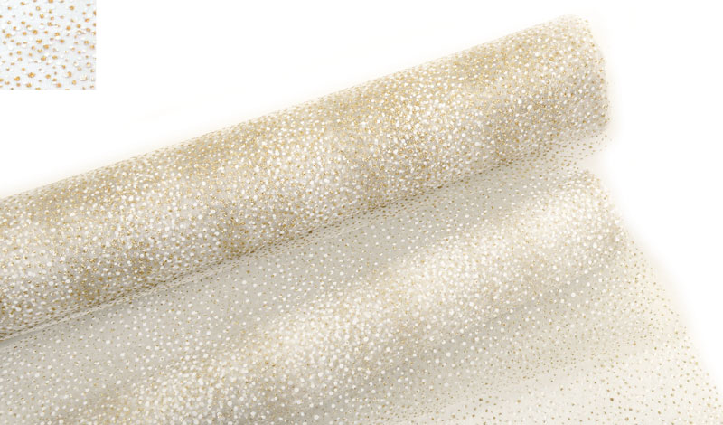 ΡΟΛΟ ΥΦΑΣΜΑ ΜΕ ΑΣΠΡΟ ΠΟΥΑ ΚΑΙ ΓΚΛΙΤΕΡ 28cm x 5m 0527315