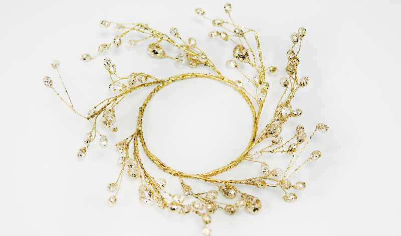 ΣΤΕΦΑΝΑΚΙ ΜΕ ΚΡΥΣΤΑΛΑΚΙΑ 9cm 0530096