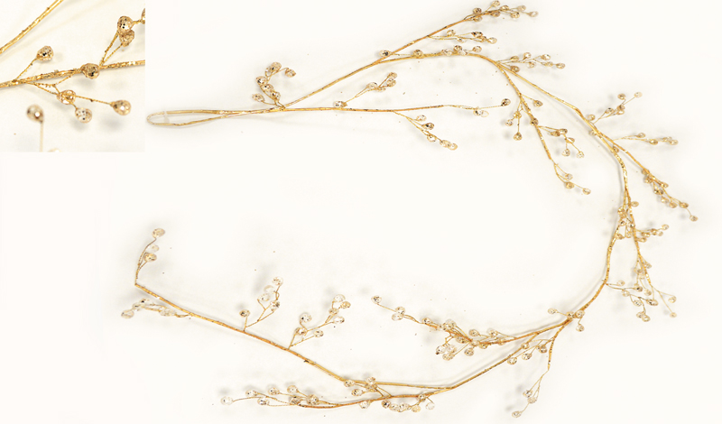 ΓΙΡΛΑΝΤΑ ΧΡΥΣΟ ΜΕ ΚΡΥΣΤΑΛΛΑΚΙΑ 120cm 0530097