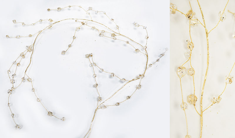 ΓΙΡΛΑΝΤΑ ΧΡΥΣΗ ΜΕ ΚΡΥΣΤΑΛΑ 120cm 0530099