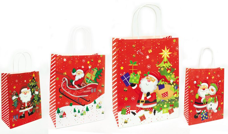 ΤΣΑΝΤΕΣ ΧΡΙΣΤΟΥΓΕΝΝΙΑΤΙΚΕΣ ΣΤΡΙΦΤΟ ΧΕΡΑΚΙ 21cm x 27cm x 11cm 0530128