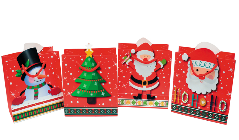 ΤΣΑΝΤΑ ΧΡΙΣΤΟΥΓΕΝΝΙΑΤΙΚΗ ΜΕ ΚΟΠΤΙΚΟ 14cm x 15cm 0530144