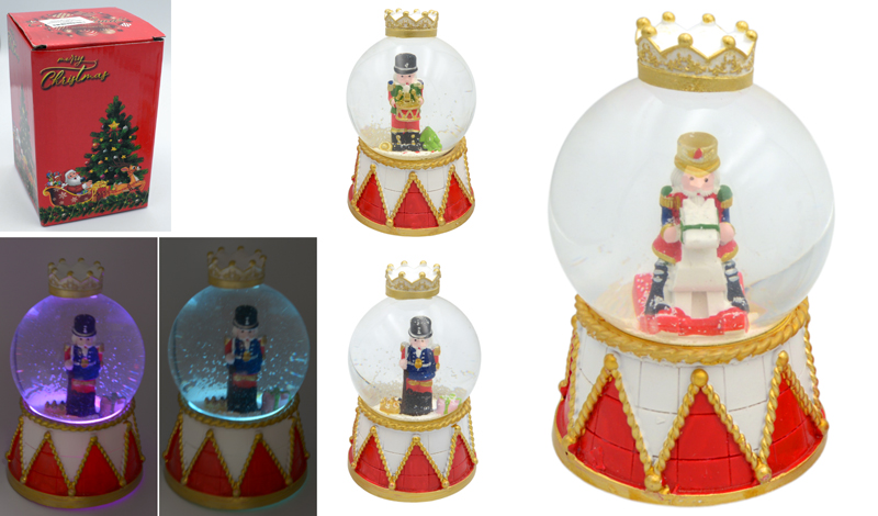 ΧΙΟΝΟΜΠΑΛΑ ΚΕΡΑΜΙΚΗ ΜΕ LED ΚΑΙ ΜΟΥΣΙΚΗ 8.5cm x 13.5cm 0531015