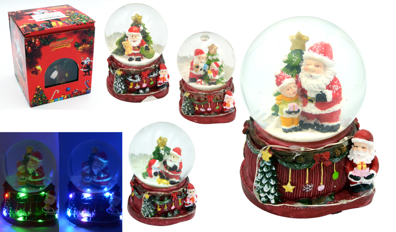 ΧΙΟΝΟΜΠΑΛΑ ΚΕΡΑΜΙΚΗ ΜΕ LED ΚΑΙ ΜΟΥΣΙΚΗ 9cm x 6.5cm 0531018