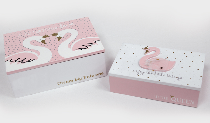 ΞΥΛΙΝΟ ΚΟΥΤΙ ΚΥΚΝΟΣ ΣΕΤ/2 17cm x 12cm x 6cm BS17-805 S/2 0621077