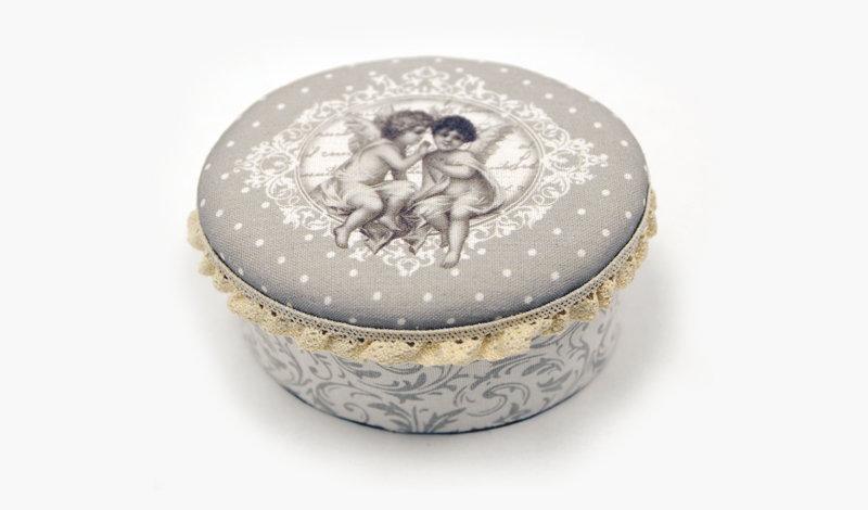 ΞΥΛΙΝΟ ΚΟΥΤΙ ΟΒΑΛ ΒΑΜΒΑΚΕΡΟ ΑΓΓΕΛΟΣ 15cm x 12cm x 8cm 17-2039 0621140