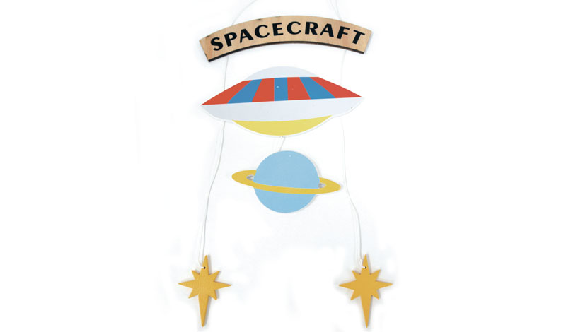 ΚΡΕΜΑΣΤΟ ΔΙΑΚΟΣΜΗΤΙΚΟ SPACE 20cm x 42cm RS-190671 0621258