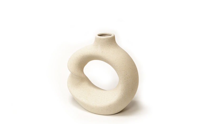 ΚΕΡΑΜΙΚΟ ΒΑΖΟ ΣΤΡΟΓΓΥΛΟ 15cm 0621470