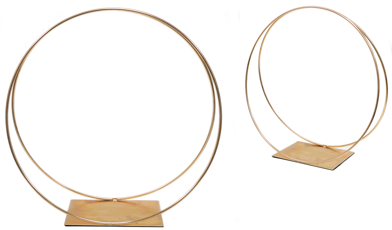 ΜΕΤΑΛΛΙΚΟΣ ΚΥΚΛΟΣ ΔΙΠΛΟΣ ΜΕ ΒΑΣΗ 55cm 0621478