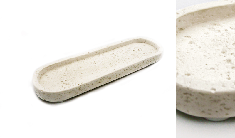 ΜΑΚΡΟΣΤΕΝΟ ΠΙΑΤΟ ΑΠΟ ΠΟΡΟΛΙΘΟ 25cm x 7.5cm 0621536