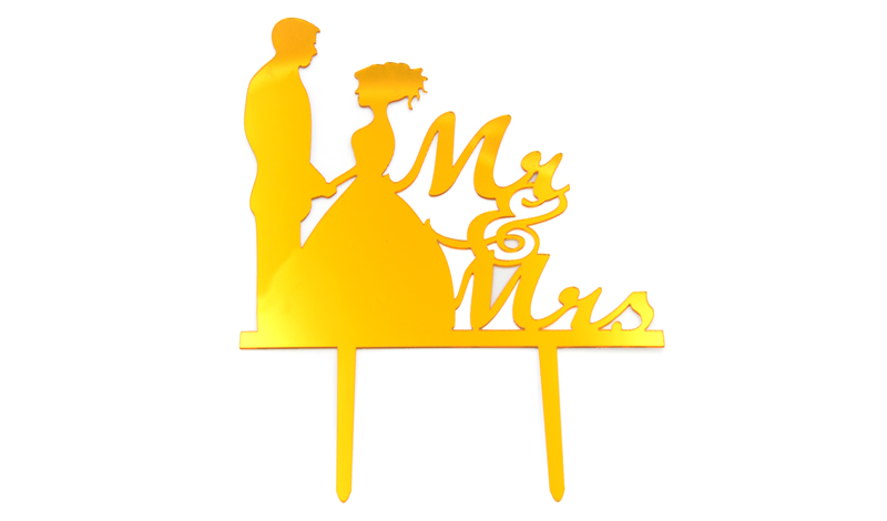 ΔΙΑΚΟΣΜΗΤΙΚΟ ΠΛΕΞΙΓΚΛΑΣ ΤΟΥΡΤΑΣ Mr&Mrs 0621585