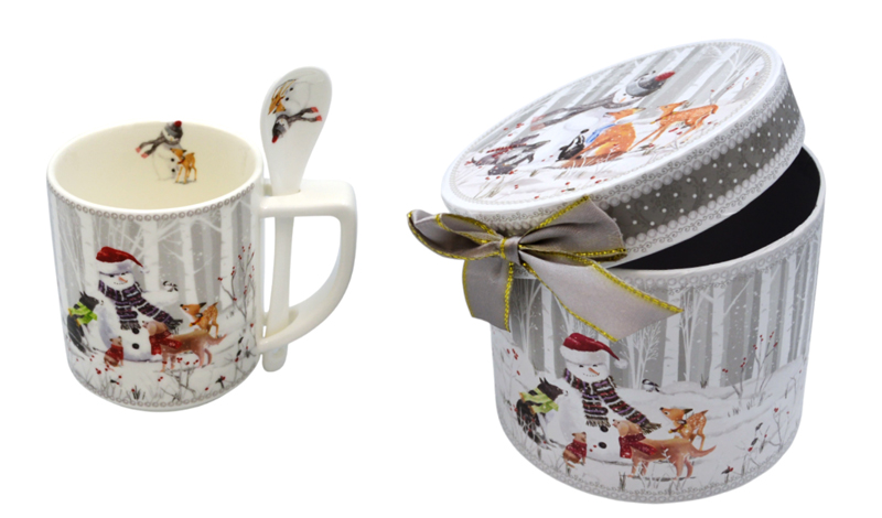 ΧΡΙΣΤΟΥΓΕΝΝΙΑΤΙΚΗ ΚΟΥΠΑ 280ml ΚΑΙ ΚΟΥΤΑΛΙ ΑΠΟ ΠΟΡΣΕΛΑΝΗ ΜΕ ΚΟΥΤΙ ΔΩΡΟΥ 0621609