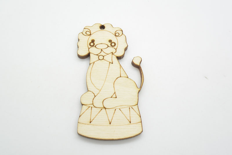 Ξύλινο Διακοσμητικό Λιοντάρι τσίρκου (500392)