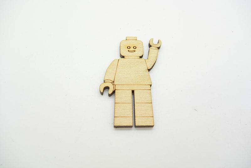 Ξύλινο Διακοσμητικό lego (011600051)