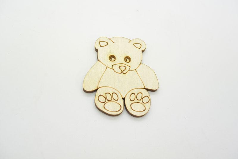 Ξύλινο Διακοσμητικό αρκουδάκι (011600058)