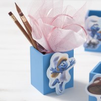  Μπομπονιέρα Βάπτισης μολυβοθήκη Στρουμφίτα (221901)